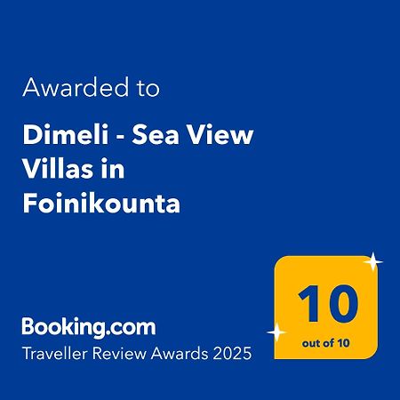 Dimeli - Sea View Villas In Foinikounta Фінікунда Екстер'єр фото